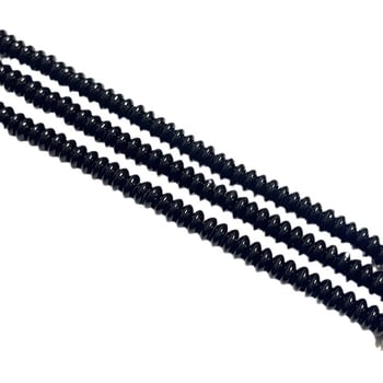 Accesorii pentru brățară: mărgele spacer lustruite din Blackstone, model nobil