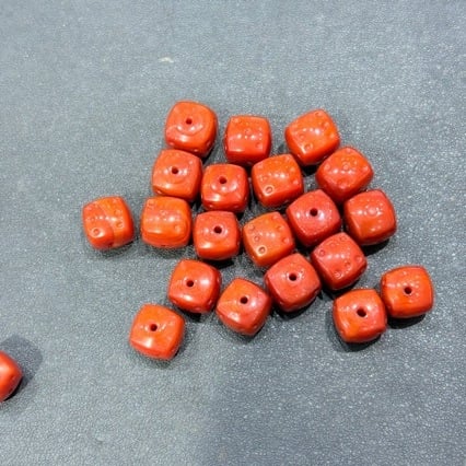 Accesorii DIY pentru bijuterii: mărgele din agat în formă de zar, țesute manual, model Toffee, procesare ecologică