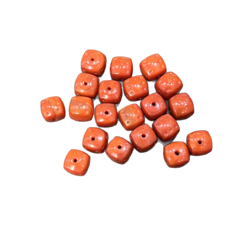 Accesorii DIY pentru bijuterii: mărgele din agat în formă de zar, țesute manual, model Toffee, procesare ecologică