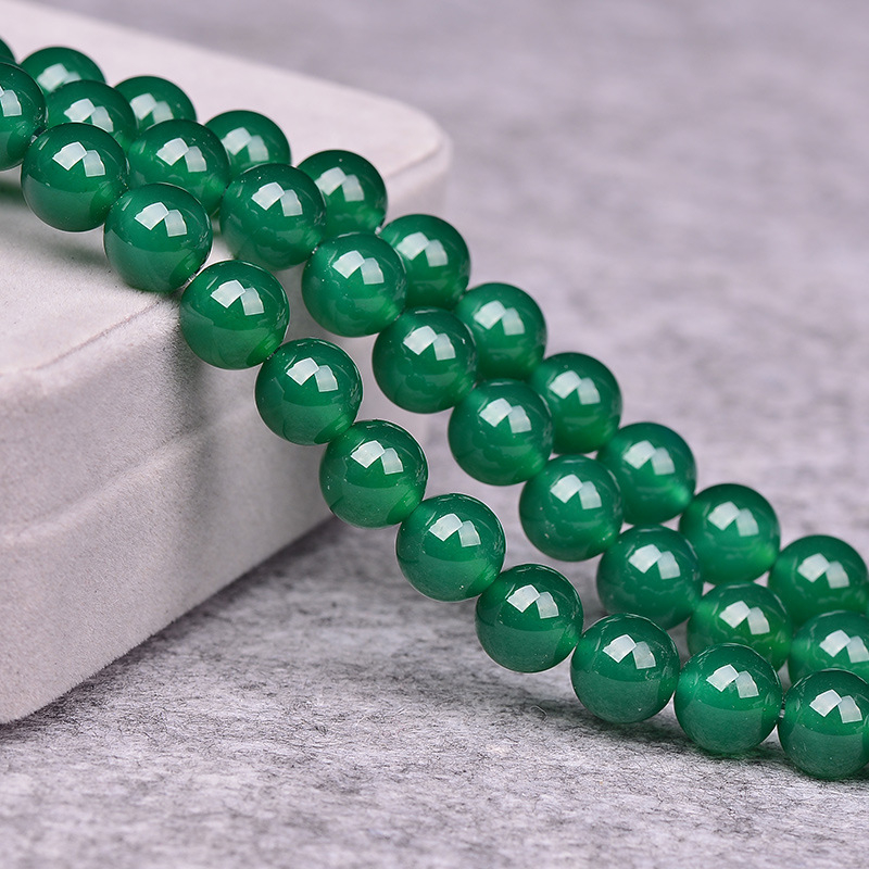 Mărgele libere din agat, tratate cu ulei, rotunde, stil lux ușor, origine Marea Chinei de Est