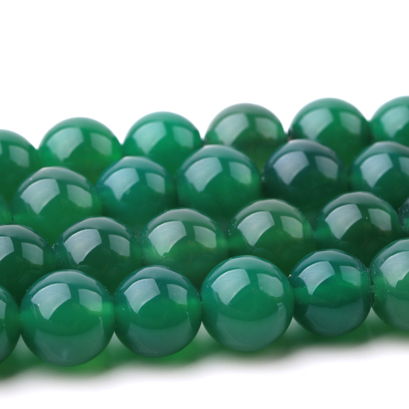 Mărgele libere din agat, tratate cu ulei, rotunde, stil lux ușor, origine Marea Chinei de Est