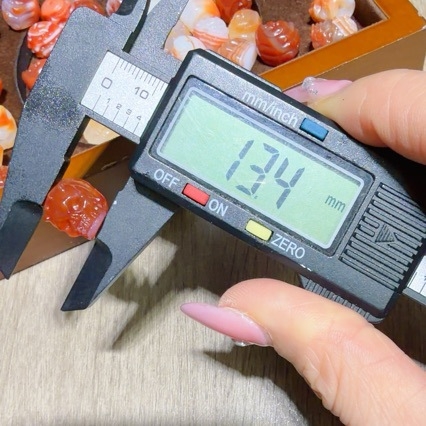 Crvene ahat kuglice – razdjelnici za DIY nakit – komponente za narukvicu i lančić, ručno izrađeni modni dodaci, 8 mm