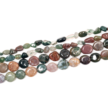 DIY gyöngy alkatrészek – szabálytalan természetes indián achát gyöngyök, kézzel készített, sokoldalú stílus