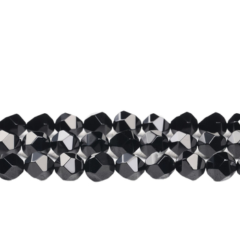 Crne agatne facetirane perle, 10 mm, slobodne perle za DIY nakit, visokokvalitetne