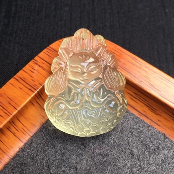 Μενταγιόν κιτρίνης από φυσικό ακατέργαστο λίθο, γλυκό στυλ, κατάλληλο για DIY βραχιόλι και κολιέ, χωρίς πλευρικούς λίθους