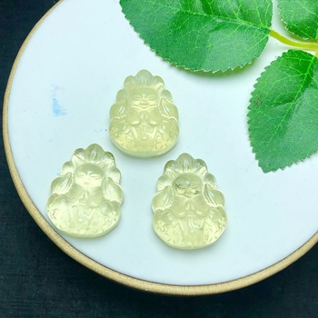 Μενταγιόν κιτρίνης από φυσικό ακατέργαστο λίθο, γλυκό στυλ, κατάλληλο για DIY βραχιόλι και κολιέ, χωρίς πλευρικούς λίθους