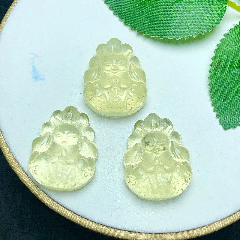 Μενταγιόν κιτρίνης από φυσικό ακατέργαστο λίθο, γλυκό στυλ, κατάλληλο για DIY βραχιόλι και κολιέ, χωρίς πλευρικούς λίθους