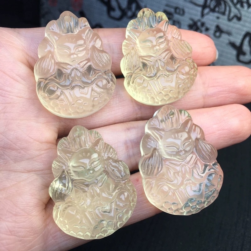 Μενταγιόν κιτρίνης από φυσικό ακατέργαστο λίθο, γλυκό στυλ, κατάλληλο για DIY βραχιόλι και κολιέ, χωρίς πλευρικούς λίθους