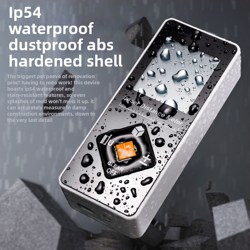 Lāzera attāluma mērītājs – trīs vienā funkcija, augsta precizitāte, uzlādējams, 100 m diapazons, piemērots iekšējai dekorācijai
