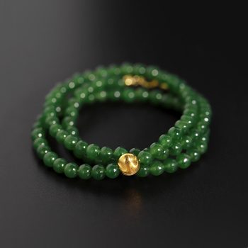 Colier din jad cu pandant, marca Yijia Crystal, stil Office Fashion