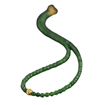 Colier din jad cu pandant, marca Yijia Crystal, stil Office Fashion