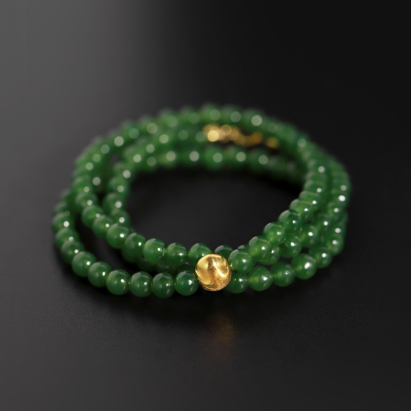 Colier din jad cu pandant, marca Yijia Crystal, stil Office Fashion