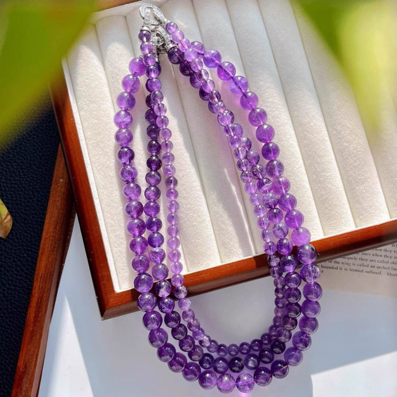 Természetes kristályból vagy féldrágakőből készült nyaklánc, geometriai forma, kulcscsont-nyaklánc, egyrétegű