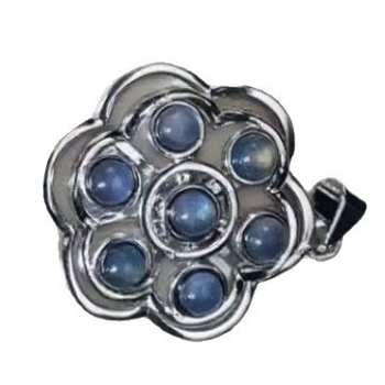 Kristálybeültetéses nyaklánc, geometriai forma, forgó medál, Tianbao Pavilion Jewelry