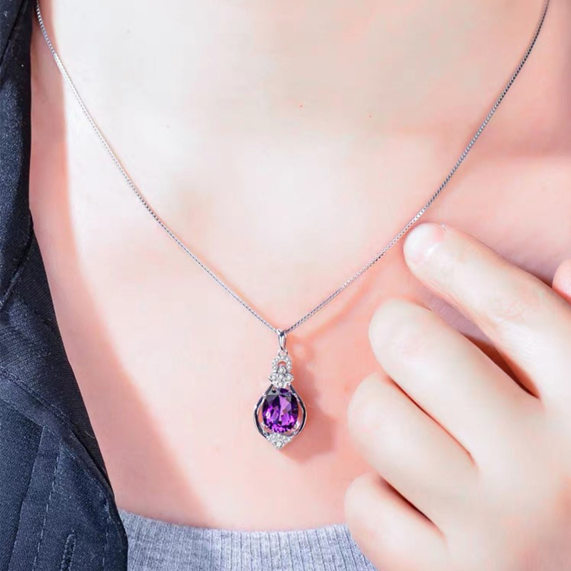 Réz nyaklánc elektroplattált bevonattal, csepp alakú geometriai medál, box lánc, Shanwei eredet, 2025 tavasz