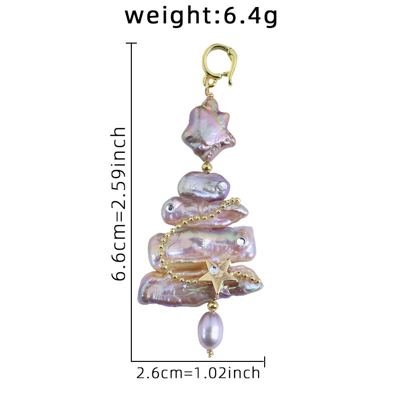 Barokk gyöngy csillag cirkón nyaklánc medál – Eredeti dizájn, anyag: gyöngy, forma: csillag, felületkezelés: elektroplatinálás, 2025 nyár