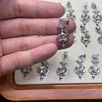 Geometriai nyolcszögletű csillag citrines kristály medálos nyaklánc, koreai stílus, elektroplakált bevonat, nyár 2025 megjelenés