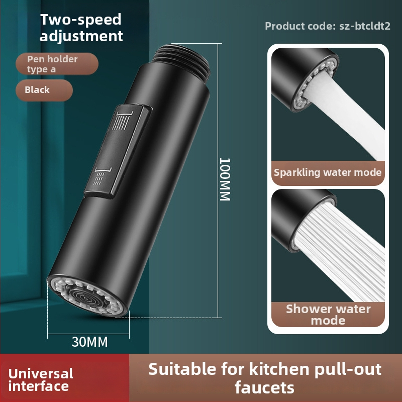 Krašto virtuvės krano išplėtėjas su keramikos vožtuvo šerdimi, ABS korpusas, pasukamas montavimas, Ø0.4 įvadas/išvadas, vožtuvo sėdynė Ø1.0