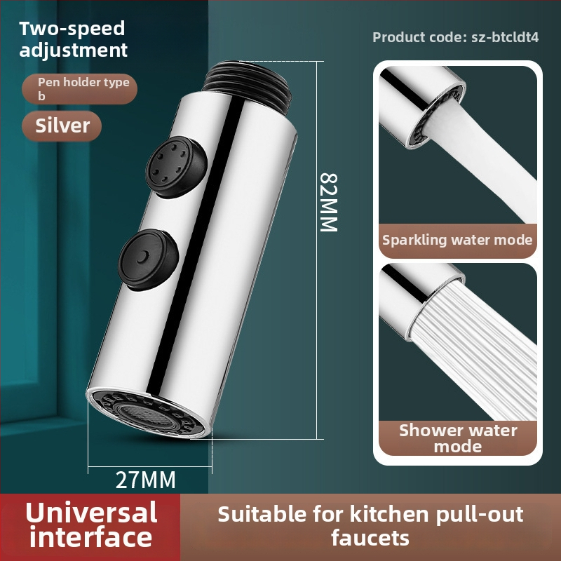 Krašto virtuvės krano išplėtėjas su keramikos vožtuvo šerdimi, ABS korpusas, pasukamas montavimas, Ø0.4 įvadas/išvadas, vožtuvo sėdynė Ø1.0