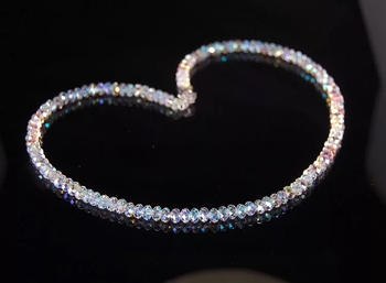 Nyaklánc | Gyöngyös lánc • Kristályos kezelés • Stílus: hullámzó, geometriai • Márka: Hui Xin Lan