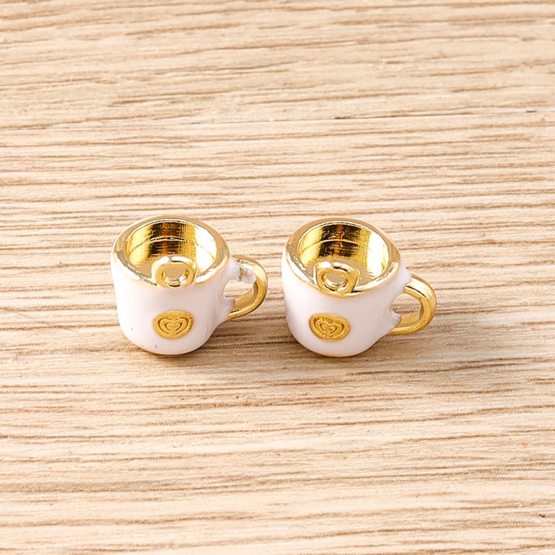 DIY ékszerkészítés kiegészítők – cinkötvözet – olajcseppentéses felület – minta: torta – 2025 nyári debütálás