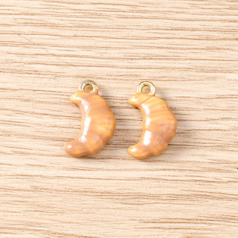 DIY ékszerkészítés kiegészítők – cinkötvözet – olajcseppentéses felület – minta: torta – 2025 nyári debütálás