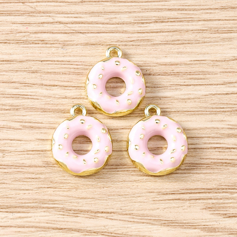 DIY ékszerkészítés kiegészítők – cinkötvözet – olajcseppentéses felület – minta: torta – 2025 nyári debütálás