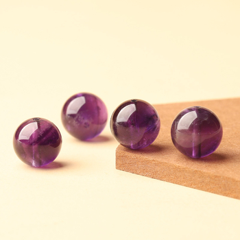 Ametiszt szabad gyöngyök, kör alakúak, csiszolás és polírozás, Song ligang crystal