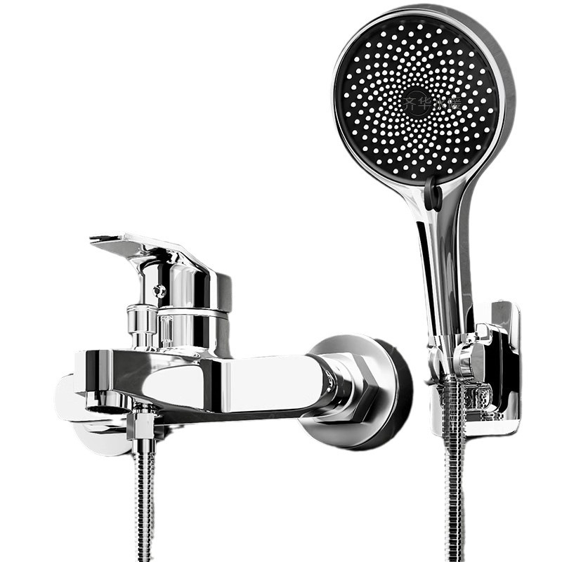 Душ комплект от мед, скрит вградим монтаж, модел 85-1, 1.6 MPa, функции дъжд и мехури, кръгла душ глава, модерен минималистичен стил