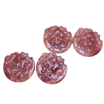 Kilencfarkú róka medálos nyaklánc, polírozott, állatövi forma, természet stílus, friss és édes, 2025 tavasz