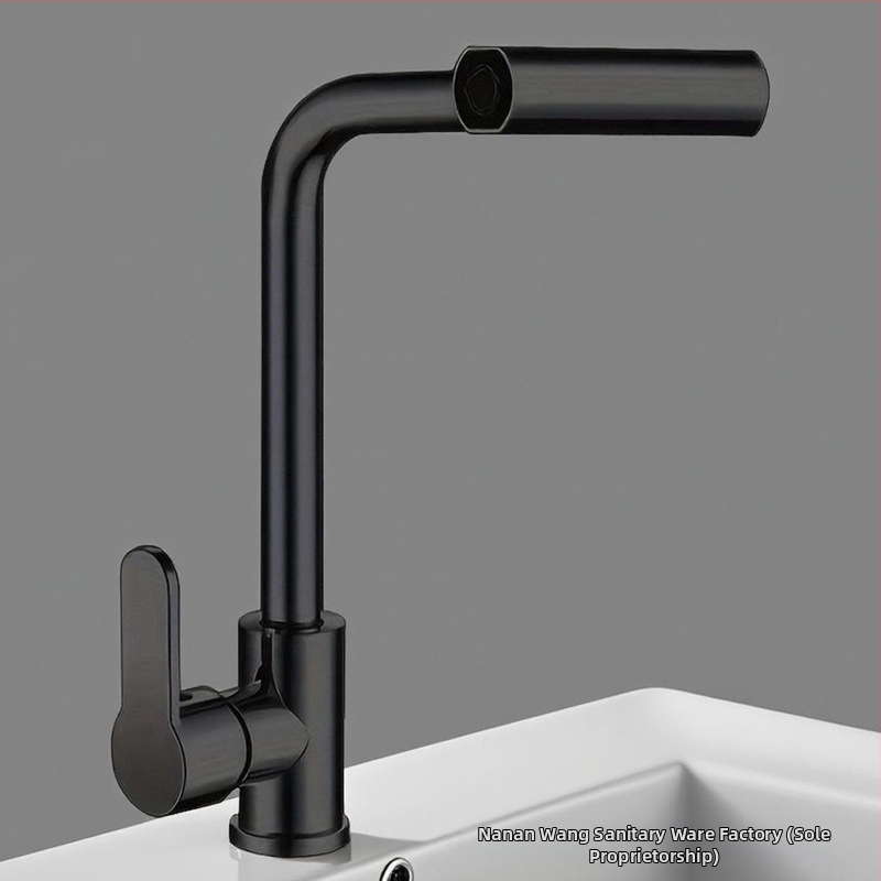 Nerūdijančio plieno ištraukiamas virtuvės čiaupas, vienos skylės montavimas, keramikinis diskas vožtuvas, modelis 1200