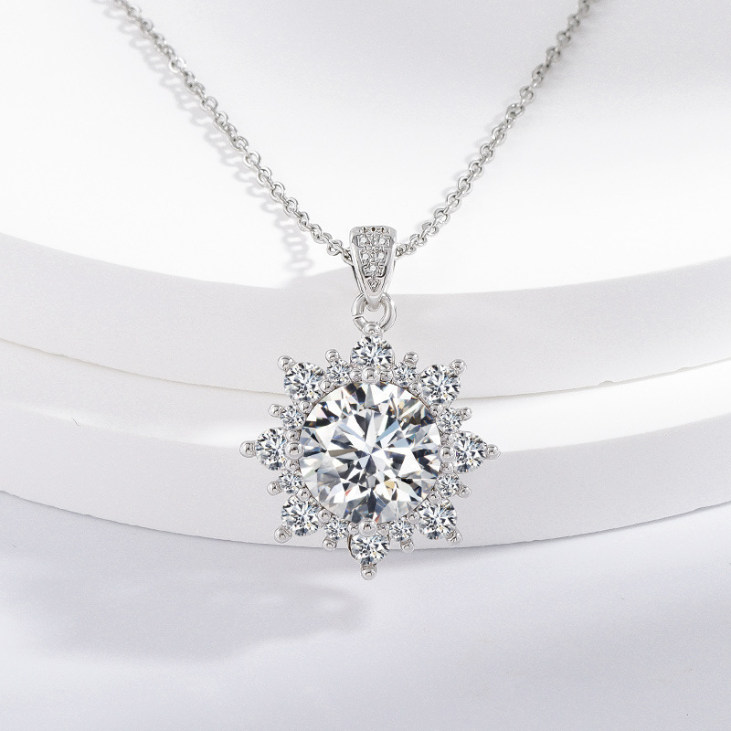 Nyaklánc – réz, elektroplakált, márka Zhenbaoting, lánc kereszt-kör, geometriai medál