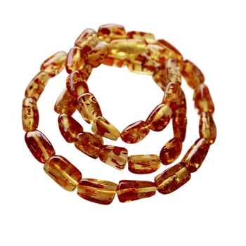 Colier din chihlimbar floral, design geometric, lucrat manual, stil simplu, primăvara 2025