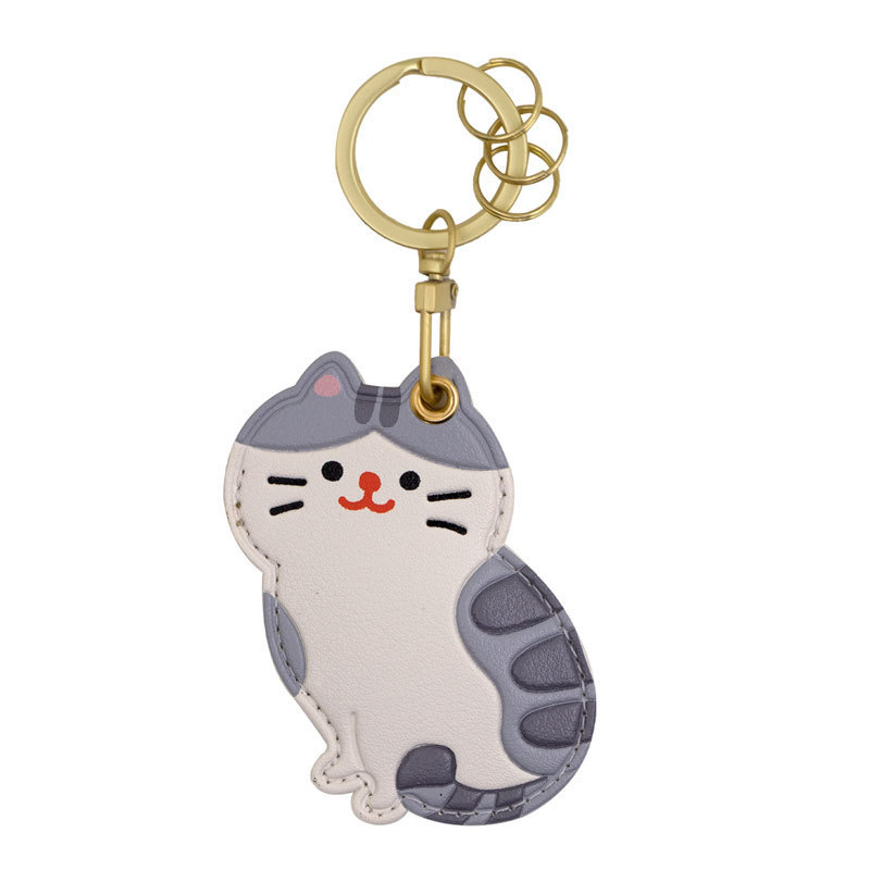 Nahkkaarditasku võtmehoidjaga – ligipääsukaartidele, loomamustriga, tänavust mood, unisex, 2024 kevad