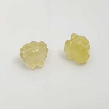 Κρεμαστό από κιτρίνη κρύσταλλο – μοτίβο εννιά-ουρά αλεπούς, για DIY κοσμήματα, χωρίς πλευρικά λίθους, γλυκό στυλ