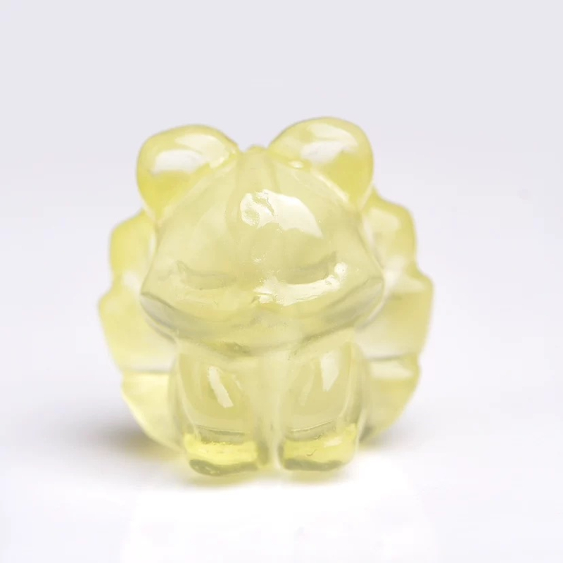 Κρεμαστό από κιτρίνη κρύσταλλο – μοτίβο εννιά-ουρά αλεπούς, για DIY κοσμήματα, χωρίς πλευρικά λίθους, γλυκό στυλ