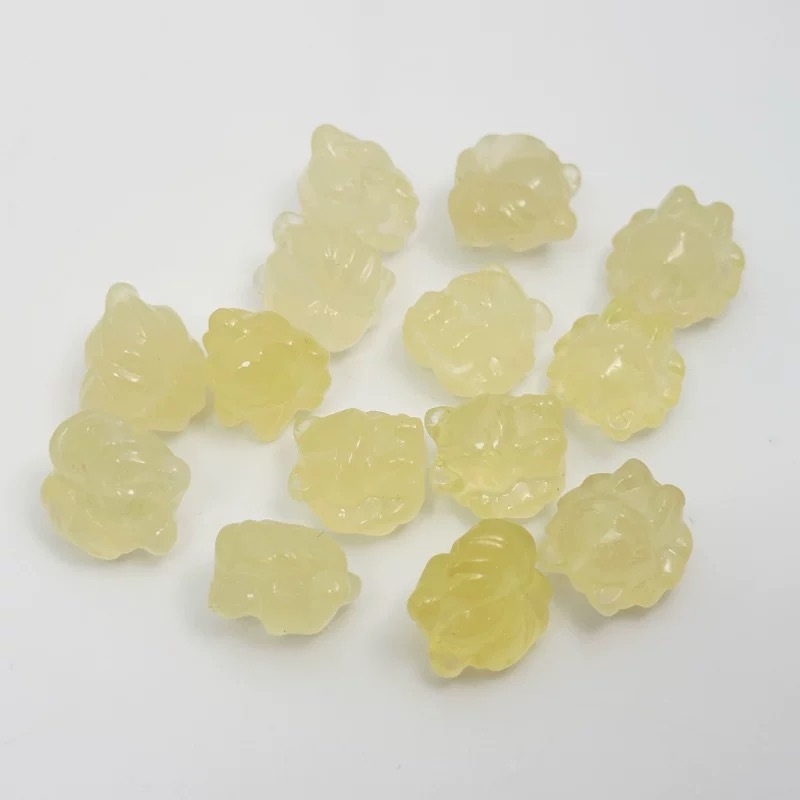 Κρεμαστό από κιτρίνη κρύσταλλο – μοτίβο εννιά-ουρά αλεπούς, για DIY κοσμήματα, χωρίς πλευρικά λίθους, γλυκό στυλ