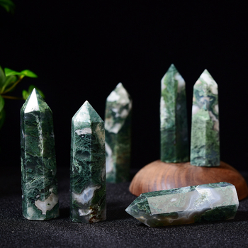 Kristalna kolona s hexagonalnim prizmom (Materijal: Aqua agate; Stil: modernna jednostavnost; Marka: Shuo Zun; Pakiranje: PP vrećica)