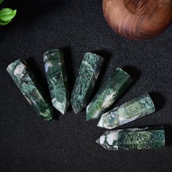 Kristalna kolona s hexagonalnim prizmom (Materijal: Aqua agate; Stil: modernna jednostavnost; Marka: Shuo Zun; Pakiranje: PP vrećica)