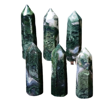 Kristalna kolona s hexagonalnim prizmom (Materijal: Aqua agate; Stil: modernna jednostavnost; Marka: Shuo Zun; Pakiranje: PP vrećica)