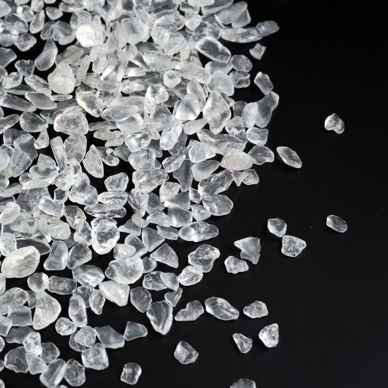 Balts kristāla grants akvārija un puķu poda dekorēšanai, demagnetizējošs akmens, izskats: neapstrādāts akmens, izcelsme: Shantou