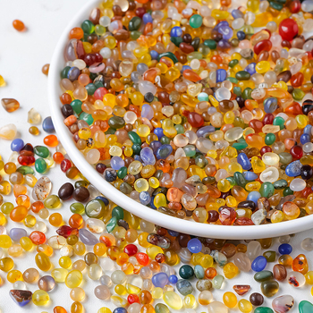 Prirodni kristalni agat, šareni zrni Rain Flower Stone, dekor za lonce i akvarije, za Budhu, degausirajući kristal