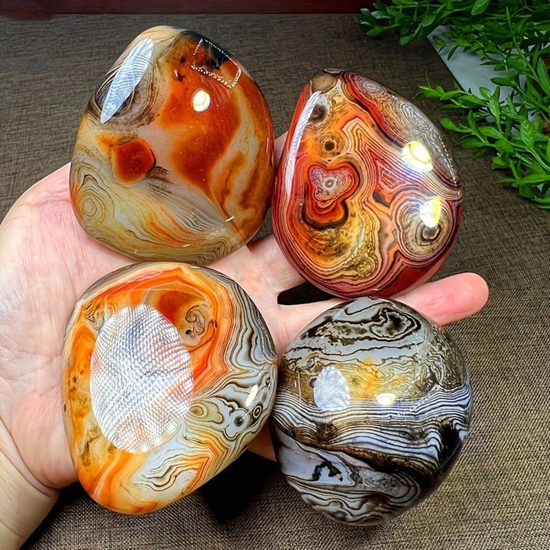 Sardonyx achát nyers kő kéz darab – modern minimalist stílus, kristályos anyag, PP zacskóban csomagolva