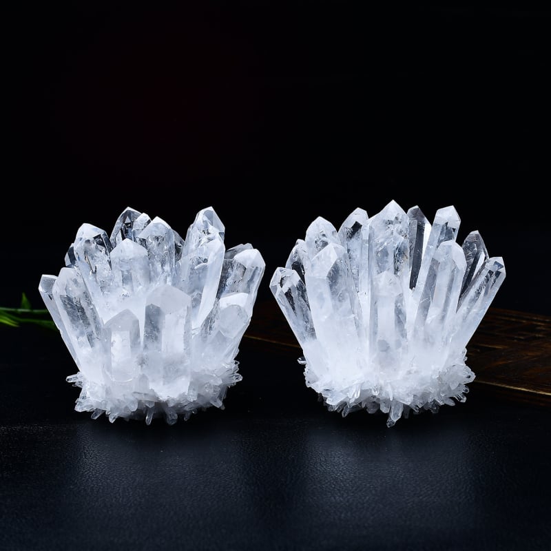 Кристална клъстерна украса — естествен кристал; форма: клъстер; произход: Lianyungang Donghai County