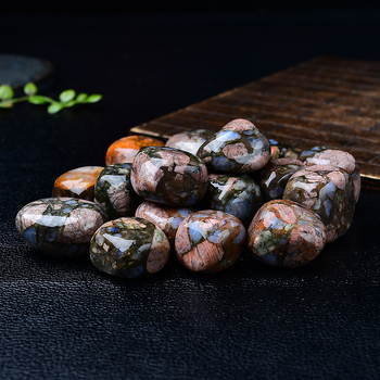 Διακοσμητικός κρύσταλλος κυλιόμενος λίθος, υλικό: blue flash stone, μοντέρνο μινιμαλιστικό στυλ, συσκευασμένο σε PP σακούλες