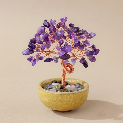 Kristályfa asztali dísz — modern minimalista stílus; Anyag: kristály; Márka: Ah peng crystal crafts; Kategória: kristályfa.