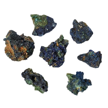 Prirodni azurit i malahit u simbiotskom spoju – sirovi kamen za ukrase