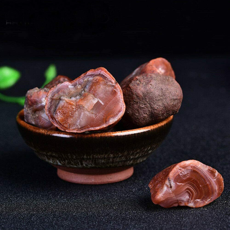 Kristalni sirovi kamen dekorativni predmet - Marka Mingxuan Hong, PP vrećica pakiranje, 100 g