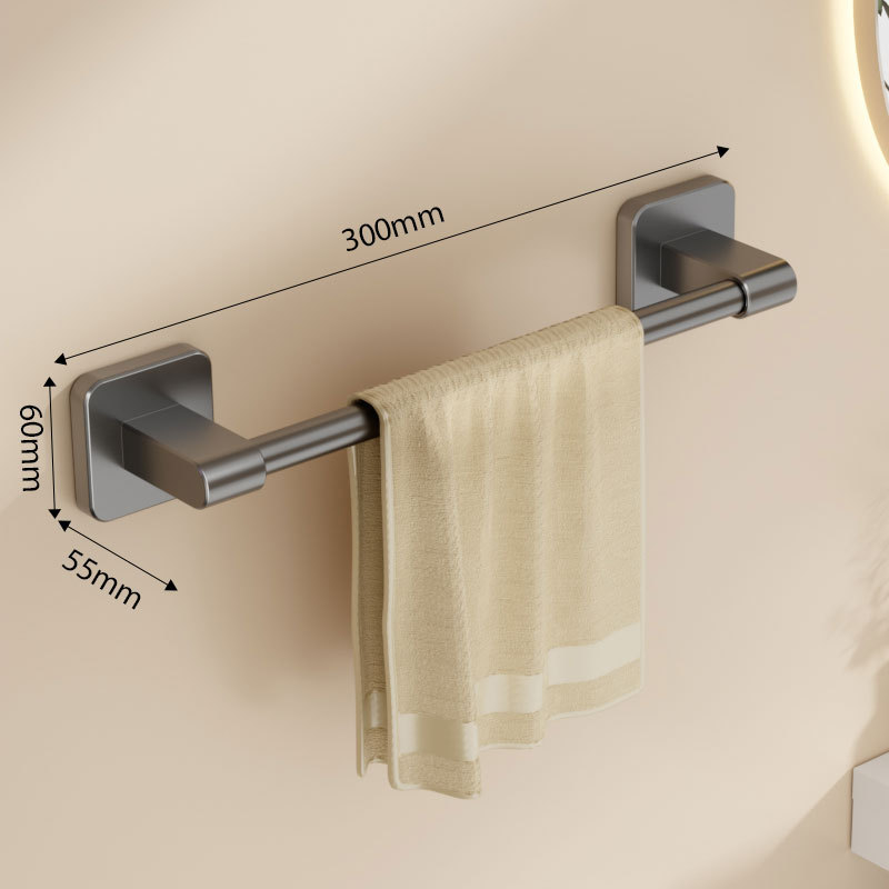 Стенно монтиран държач за кърпи, пластмасов, носимост до 10 кг, еднослоен, боядисано покритие, модерен и изчистен стил