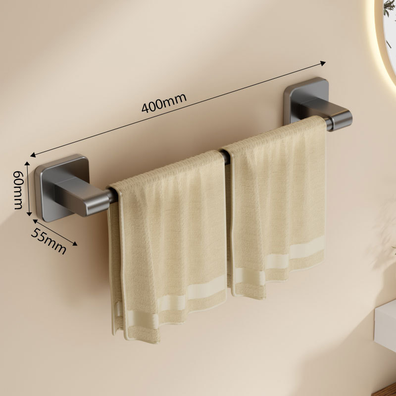 Стенно монтиран държач за кърпи, пластмасов, носимост до 10 кг, еднослоен, боядисано покритие, модерен и изчистен стил